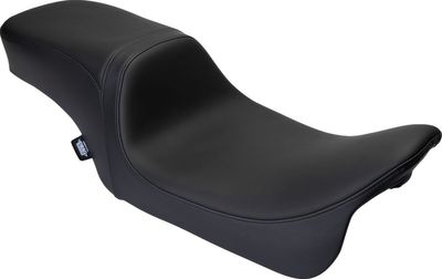 Sadel Drag Specialties Predator 2 läder svart slät Touring 08-24, Trike 14-21