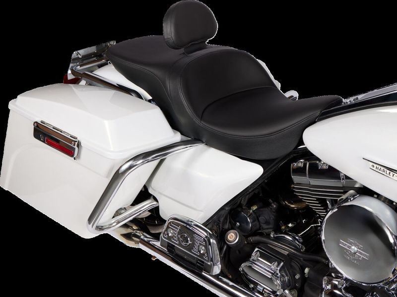 Touringsadel Drag Specialties Freedom svart slät vinyl Touring 96-24