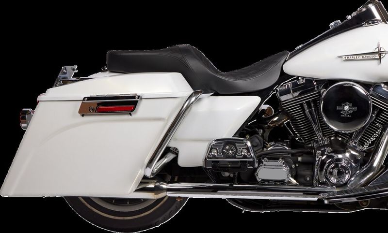 Touringsadel Drag Specialties Freedom svart vinyl dubbel Touring 96-24 08011504-4676B