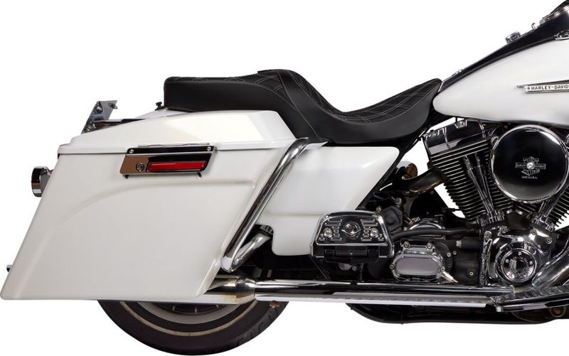 Touringsadel Drag Specialties Freedom svart vinyl dubbel Touring 96-24 08011506-4676C