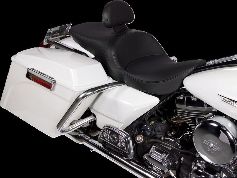 Touringsadel Drag Specialties Freedom svart vinyl slät Touring 96-24