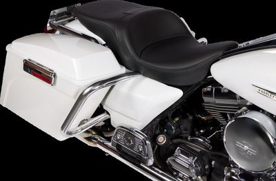 Touringsadel Drag Specialties Freedom svart vinyl slät Touring 96-24