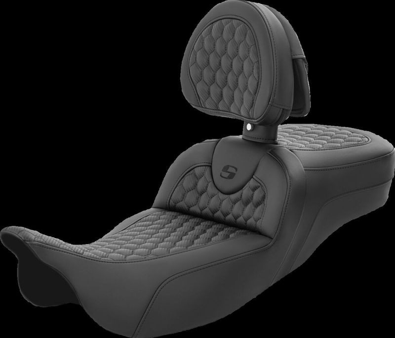Sadel Saddlemen Honeycomb Roadsofa Sofa Reach uppvärmda förlängd Touring 08-24 808-07B-190BR