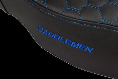 Sadel Saddlemen Honeycomb Step-Up Reach blå förlängd Touring 08-24