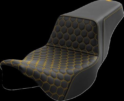 Sadel Saddlemen Honeycomb Step-Up Reach guld förlängd Touring 08-24