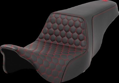 Sadel Saddlemen Honeycomb Step-Up röd Touring 08-24