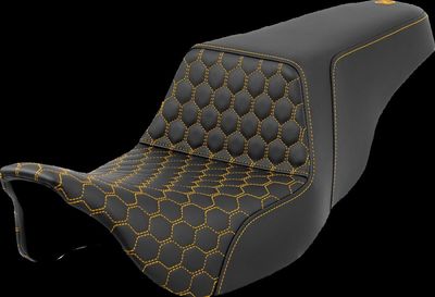 Sadel Saddlemen Honeycomb Step-Up guld Touring 08-24