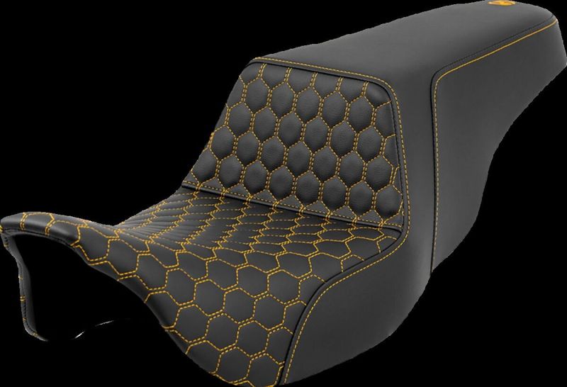 Sadel Saddlemen Honeycomb Step-Up guld Touring 08-24