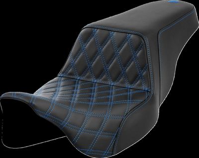 Sadel Saddlemen Lattice Step-Up Front Touring 08-24 blå