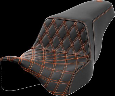 Sadel Saddlemen Lattice Step-Up Front Touring 08-24 orange