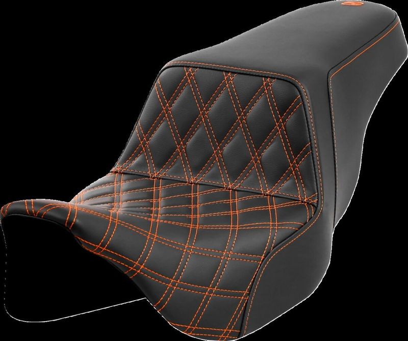 Sadel Saddlemen Lattice Step-Up Front Touring 08-24 orange