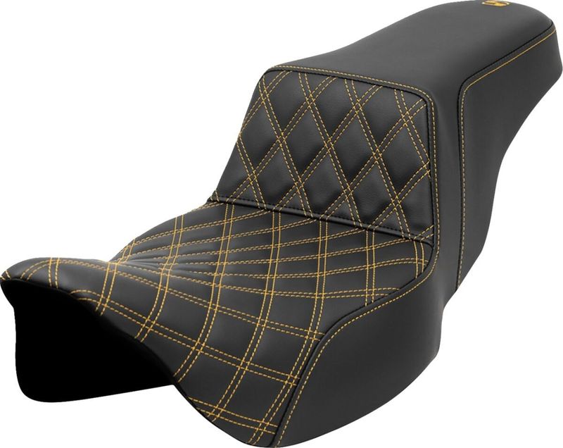 Sadel Saddlemen Lattice Step-Up Front förlängd Touring 08-24 guld