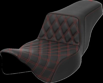 Sadel Saddlemen Lattice Step-Up Front förlängd Touring 08-24 röd