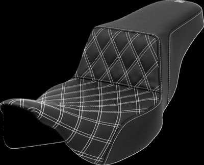 Sadel Saddlemen Lattice Step-Up Front förlängd Touring 08-24 vit