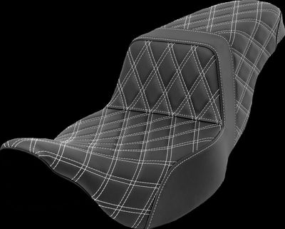 Sadel Saddlemen Lattice Step-Up Reach förlängd Touring 08-24 vit
