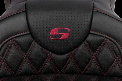 Sadel Saddlemen Roadsofa Lattice Sofa Burgundy med ryggstöd Touring 08-24