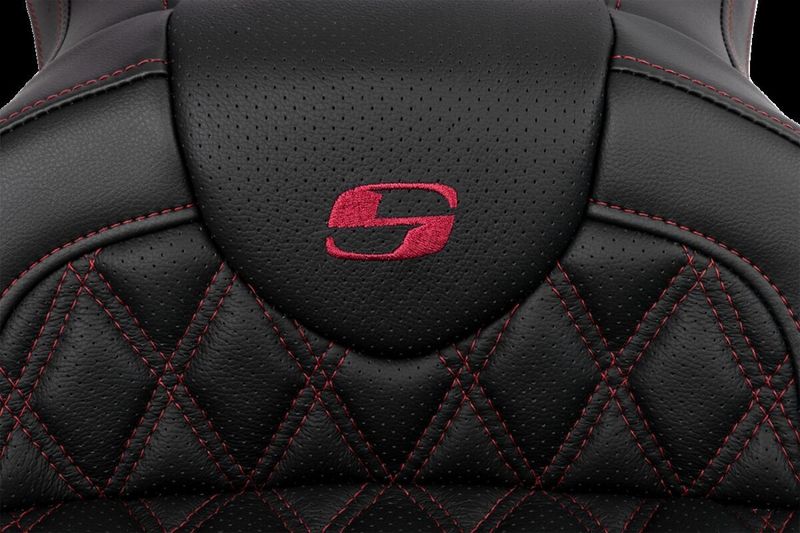 Sadel Saddlemen Roadsofa Lattice Sofa Burgundy med ryggstöd Touring 08-24