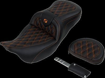 Sadel Saddlemen Roadsofa Lattice Sofa med ryggstöd Touring 08-24 orange