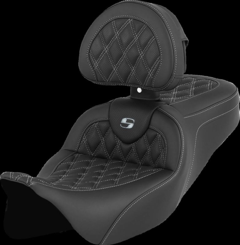 Sadel Saddlemen Roadsofa Lattice Sofa med ryggstöd Touring 08-24 silver