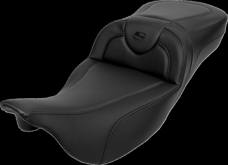 Sadel Saddlemen Roadsofa Sofa kolfiber med ryggstöd svart Touring 08-24