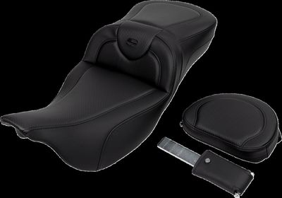 Sadel Saddlemen Roadsofa Sofa kolfiber med ryggstöd svart Touring 08-24