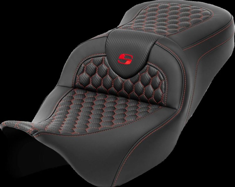 Sadel Saddlemen Honeycomb Roadsofa Sofa röd Touring 08-24 808-07B-18904