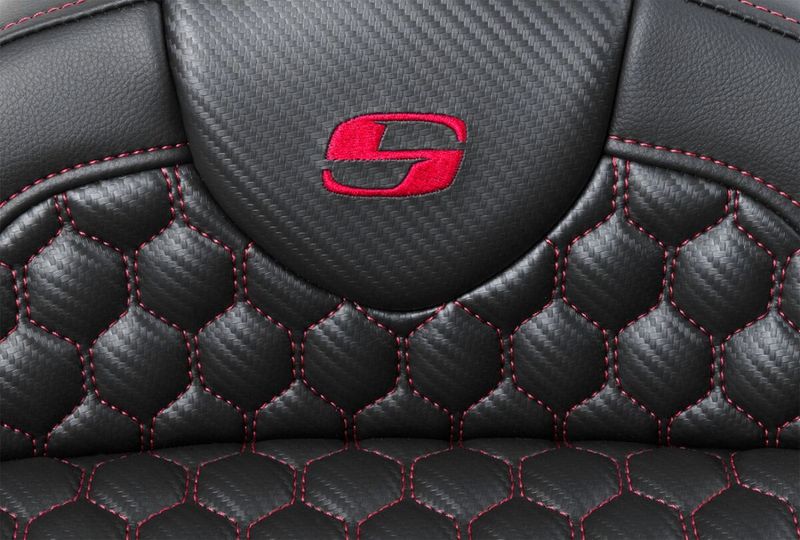 Sadel Saddlemen Honeycomb Roadsofa Sofa röd Touring 08-24 808-07B-189B4