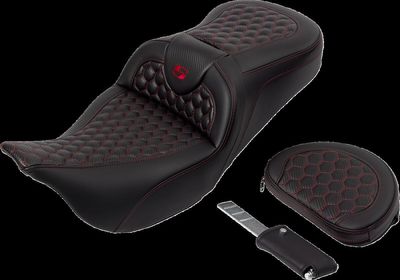 Sadel Saddlemen Honeycomb Roadsofa Sofa röd Touring 08-24 808-07B-189B4