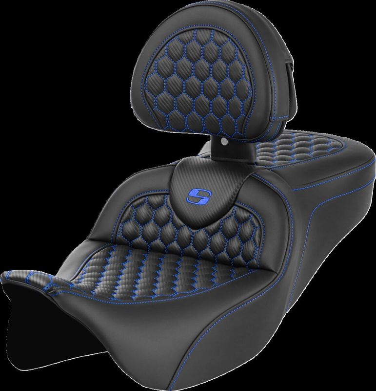 Sadel Saddlemen Honeycomb Roadsofa Sofa blå Touring 08-24 808-07B-189B1