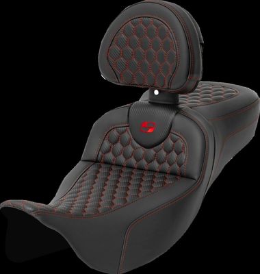 Sadel Saddlemen Honeycomb Roadsofa Sofa Touring 08-upp röd