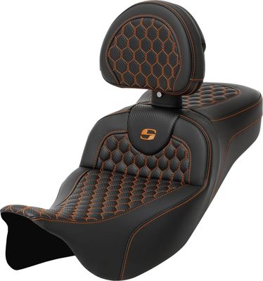 Sadel Saddlemen Honeycomb Roadsofa Sofa Touring 08-upp orange