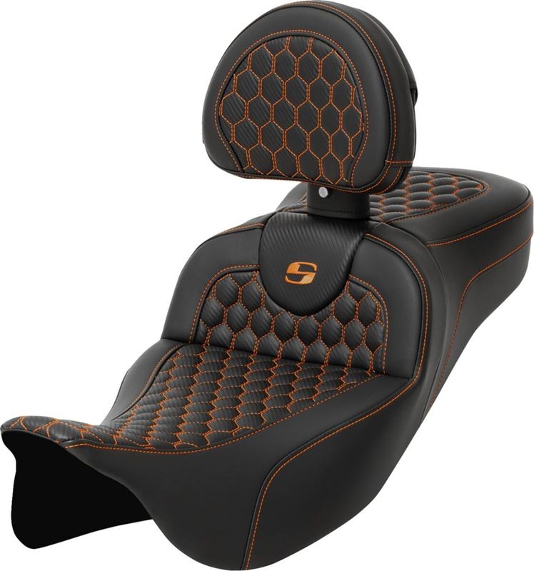Sadel Saddlemen Honeycomb Roadsofa Sofa Touring 08-upp orange