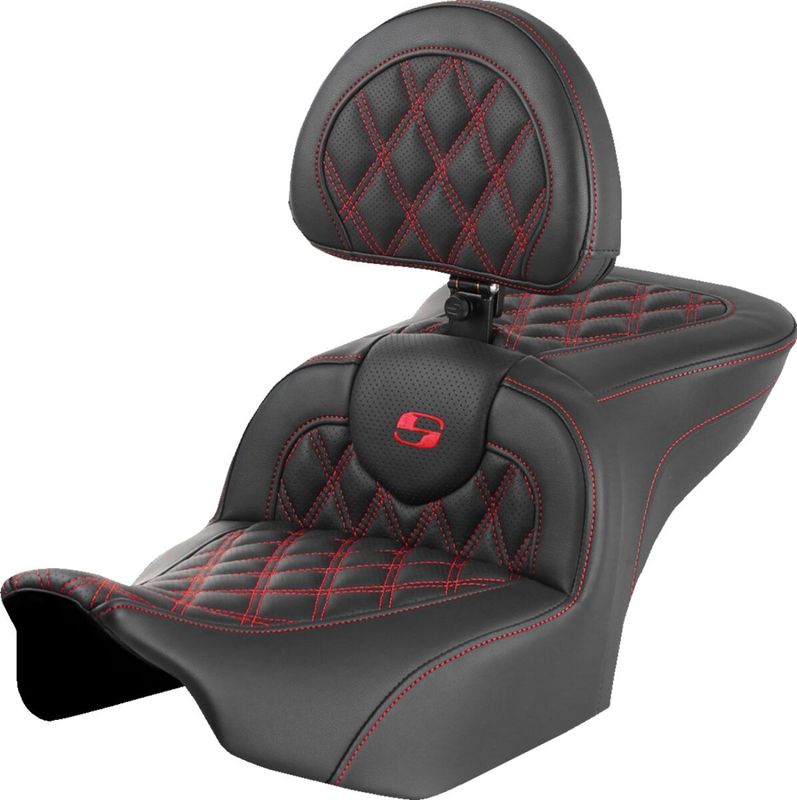 Sadel Saddlemen Roadsofa Lattice röd Touring 23-upp 823-07-182B4