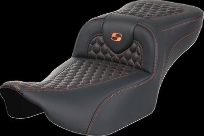 Sadel Saddlemen Roadsofa Reach förlängd orange Touring 23-upp 823-07-19003