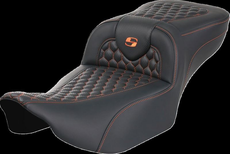 Sadel Saddlemen Roadsofa Reach förlängd orange Touring 23-upp 823-07-19003