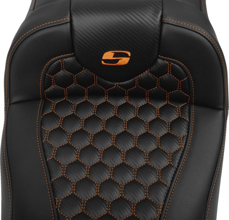 Sadel Saddlemen Roadsofa Reach förlängd orange Touring 23-upp 823-07-190B3