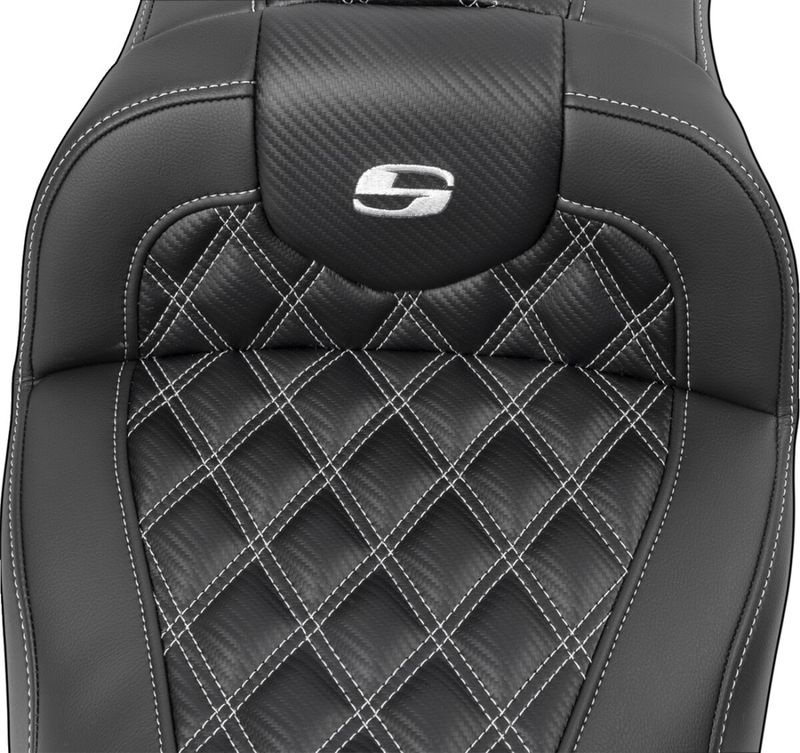 Sadel Saddlemen Roadsofa Lattice kolfiber silver Touring 23-upp