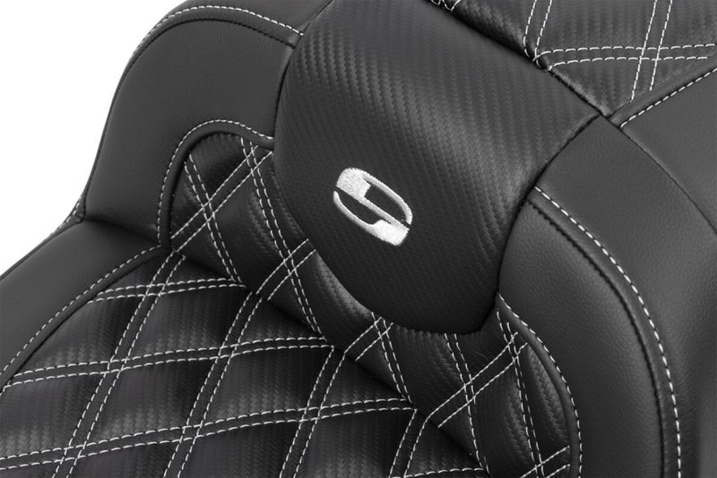 Sadel Saddlemen Roadsofa Lattice kolfiber silver Touring 23-upp