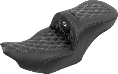 Sadel Saddlemen Roadsofa Lattice kolfiber silver Touring 23-upp