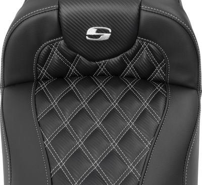Sadel Saddlemen Roadsofa Reach förlängd kolfiber silver Touring 23-upp 823-07-20705