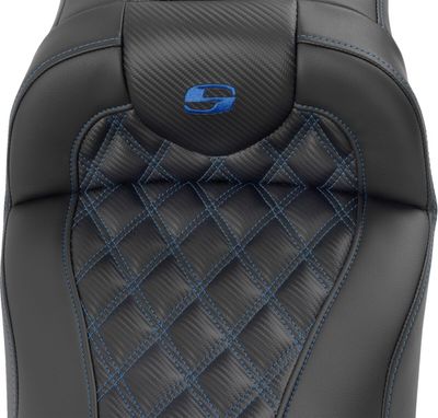 Sadel Saddlemen Roadsofa Reach förlängd kolfiber blå Touring 23-upp 823-07-207B1