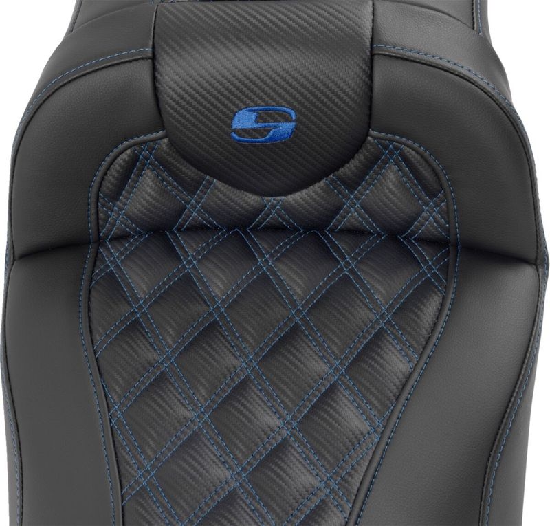 Sadel Saddlemen Roadsofa Reach förlängd kolfiber blå Touring 23-upp 823-07-207B1