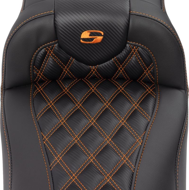 Sadel Saddlemen Roadsofa Reach förlängd kolfiber orange Touring 23-upp 823-07-207B3