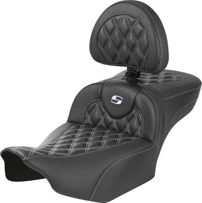 Sadel Saddlemen Roadsofa Reach förlängd kolfiber silver Touring 23-upp 823-07-207B5