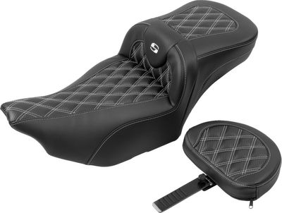 Sadel Saddlemen Roadsofa Reach förlängd kolfiber vit Touring 23-upp 823-07-207B6
