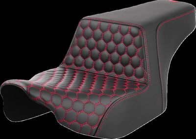 Sadel Saddlemen Honeycomb Step-Up röd Touring 23-upp