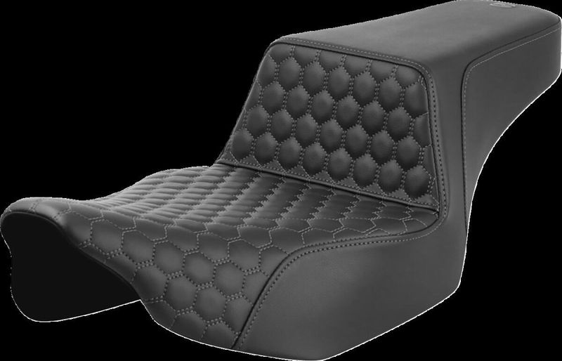 Sadel Saddlemen Honeycomb Step-Up Extendeded Touring 23-upp grå