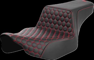 Sadel Saddlemen Honeycomb Step-Up Extendeded Touring 23-upp röd