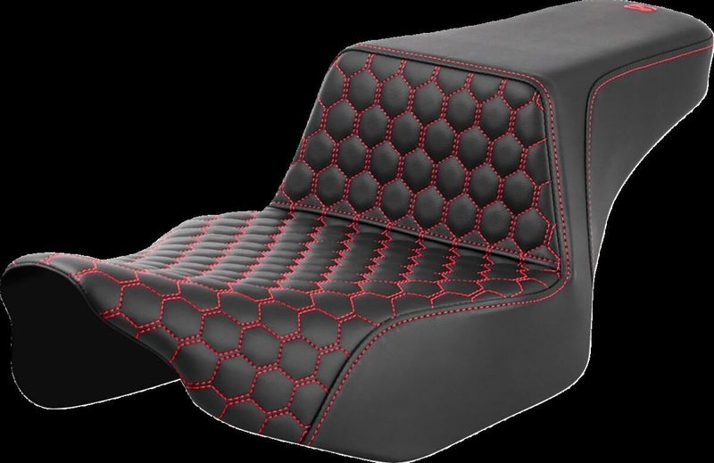 Sadel Saddlemen Honeycomb Step-Up Extendeded Touring 23-upp röd