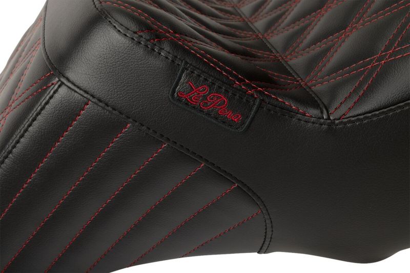 Sadel Le Pera Tailwhip röd dubbel Touring 23-upp